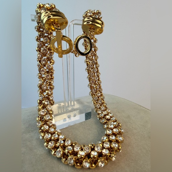 Vintage Anne Klein rhinestone crystal choker - Picture 5 of 15